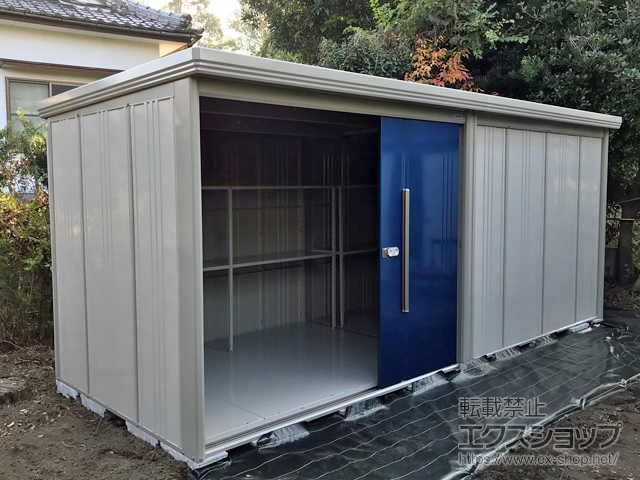 鹿児島県鹿児島市のの物置・屋外倉庫 Mr.ストックマンダンディ 一般型 5079×1922×2110（ND-5019） ND-5019-D 施工例