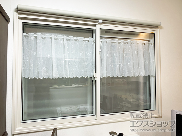 大阪府東大阪市のの二重窓（内窓） インプラス ダストバリア仕様 引違い窓 2枚建 施工例