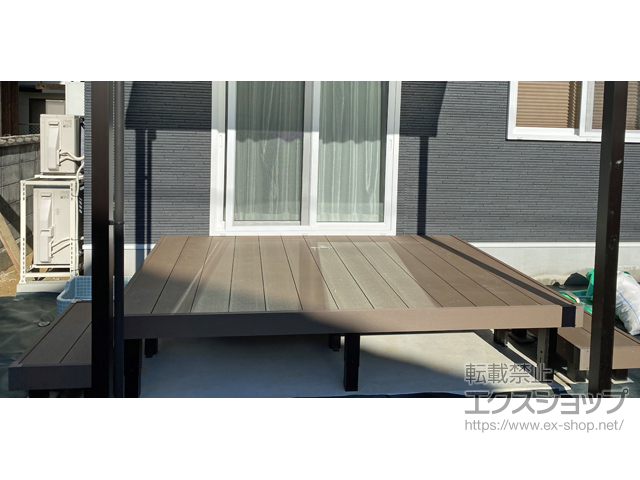 愛媛県宇和島市ののウッドデッキ リウッドデッキ 200 施工例