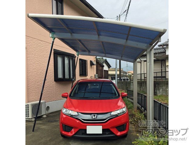 山口県山口市ののカーポート プレシオスポート 積雪〜20cm対応 施工例