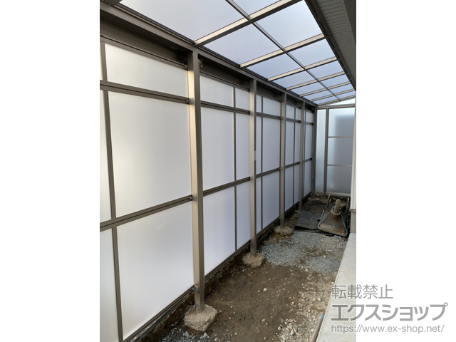 青森県八戸市ののストックヤード スピーネストックヤードF型 パネルタイプ 積雪50cm対応 施工例