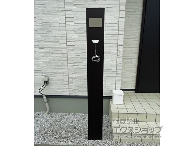 埼玉県加須市のの機能門柱・ポスト ルシアス 機能門柱 B01型 （カタログ組み合わせ例p513 NNMセット) 施工例