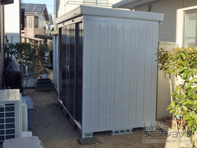 大分県大分市のの物置・屋外倉庫 ネクスタ 一般型 2630×1370×2020（NXN-36S） NXN-36S-PG 施工例