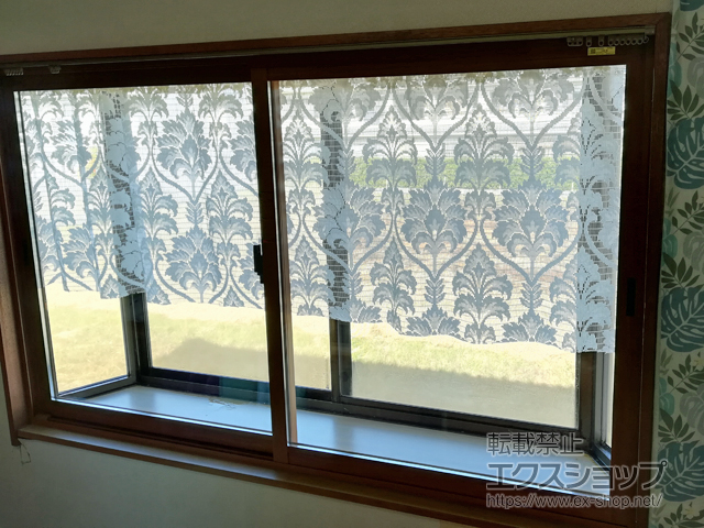 奈良県生駒郡斑鳩町のの二重窓（内窓） インプラス ダストバリア仕様 引違い窓 2枚建 施工例