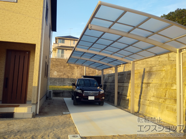 熊本県天草郡苓北町ののカーポート レイナポートグラン 縦連棟　積雪〜20cm対応 施工例