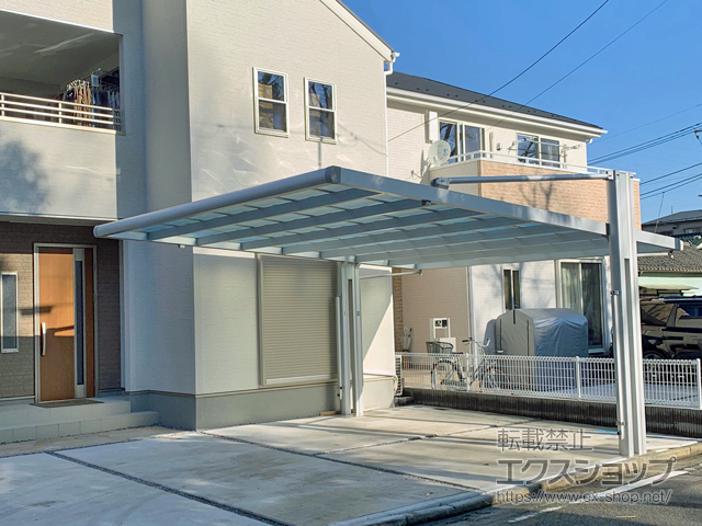 埼玉県川口市ののカーポート 4G フォーグワイド 積雪〜20cm対応 施工例