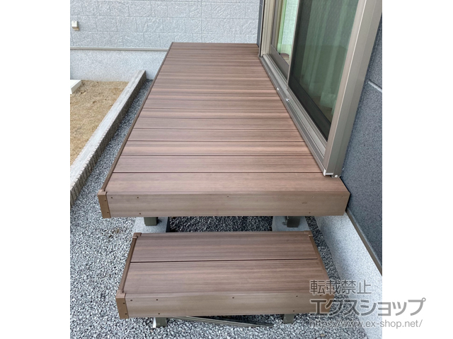 熊本県熊本市ののウッドデッキ 樹ら楽ステージ 木彫 施工例