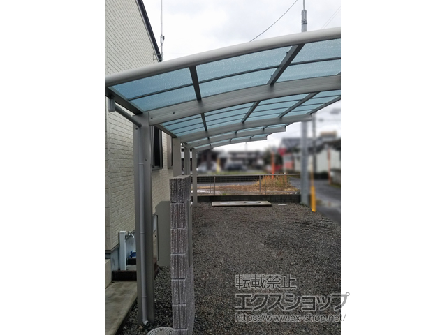 宮崎県都城市ののカーポート レイナポートグラン 縦連棟　積雪〜20cm対応 施工例