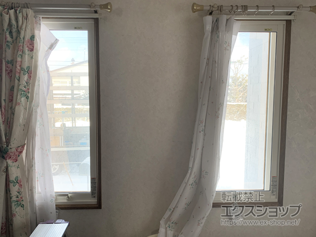 北海道上川郡下川町のの二重窓（内窓） インプラス ダストバリア仕様 FIX窓 施工例