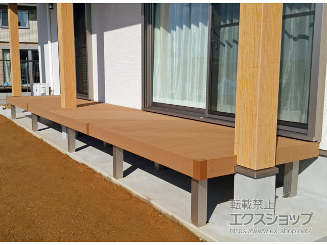 長崎県大村市ののウッドデッキ リウッドデッキ 200 施工例