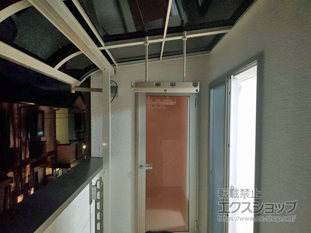 千葉県松戸市ののバルコニー・ベランダ屋根 スピーネ R型 屋根タイプ 単体 積雪〜20cm対応 施工例