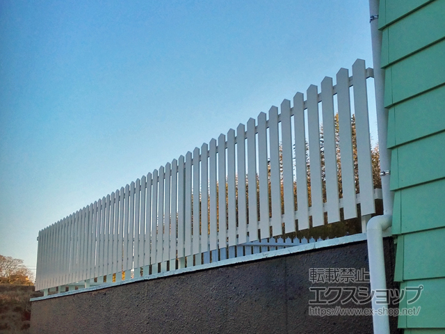 千葉県佐倉市ののフェンス・柵 レスティンフェンス7型 自由柱施工 施工例