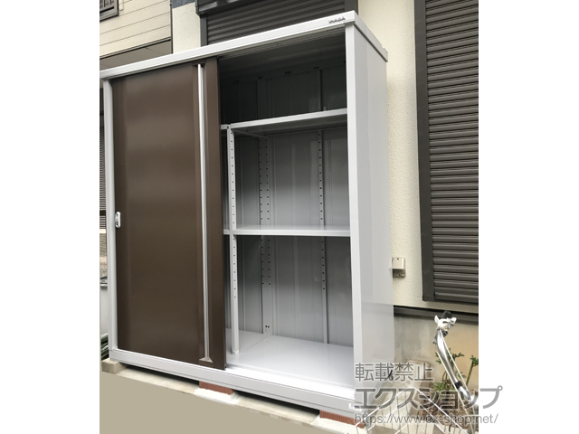 兵庫県神戸市のの物置・屋外倉庫 シンプリー 一般型 1740×615×1903 MJX-176E-TB 施工例