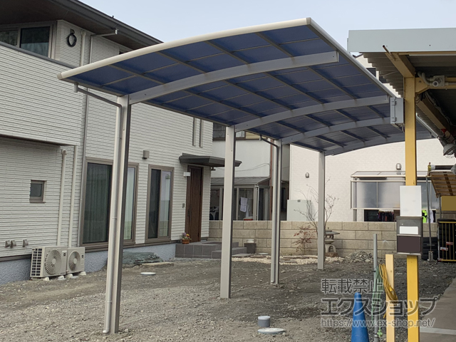 滋賀県大津市ののカーポート レイナポートグラン 縦連棟　積雪〜20cm対応 施工例