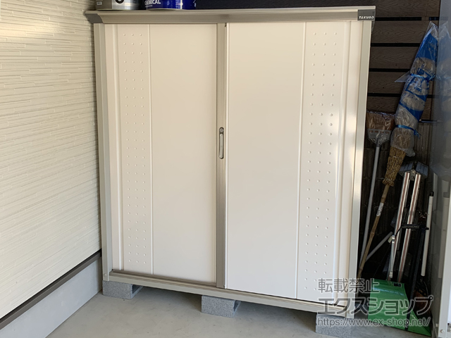 東京都足立区のの物置・屋外倉庫 グランプレステージジャンプ 1488×900×1600 GP-159B-T-SW 施工例