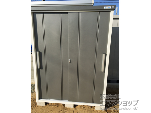 長野県千曲市のの物置・屋外倉庫 クール COOL-1590 一般型 1500×900×1937 COOL-1590-GM 施工例