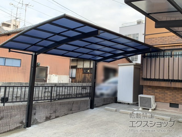 広島県広島市ののカーポート レイナポートグラン　積雪〜20cm対応 施工例