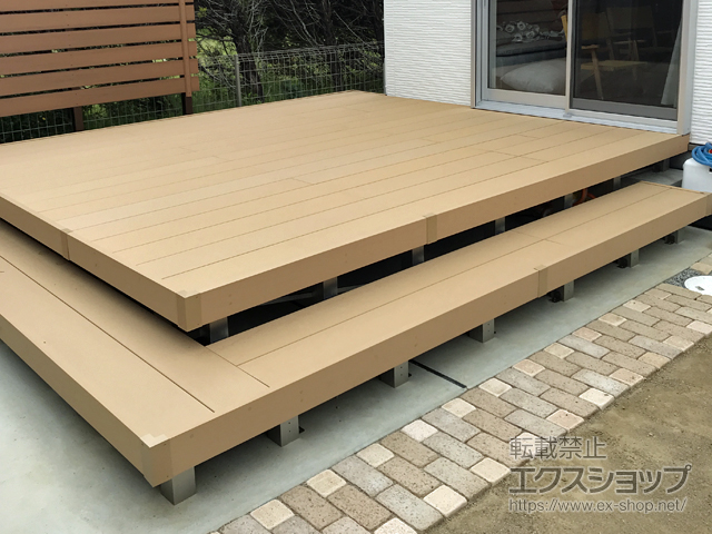 大阪府枚方市ののウッドデッキ リウッドデッキ 200 施工例