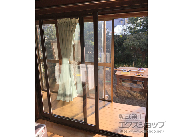 山梨県甲州市のの二重窓（内窓） インプラス ダストバリア仕様 引違い窓 2枚建 施工例