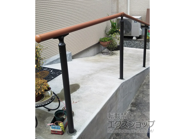 鹿児島県薩摩川内市のの手すり グリップライン 歩行補助手すり トップビーム1段仕様 施工例