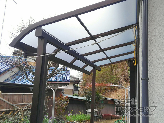千葉県市原市ののテラス屋根 ソラリア R型 テラスタイプ 単体 積雪〜20cm対応 施工例