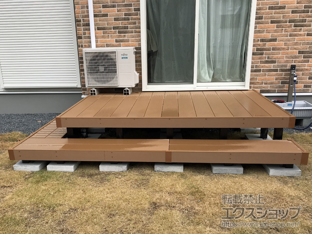 茨城県水戸市ののウッドデッキ リウッドデッキ 200 施工例