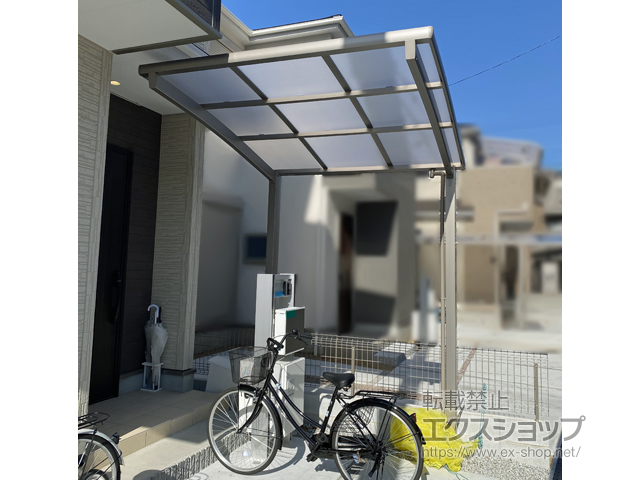 大阪府大阪市ののサイクルポート・駐輪場 ネスカRミニ (ラウンドスタイル) 積雪〜20cm対応 施工例