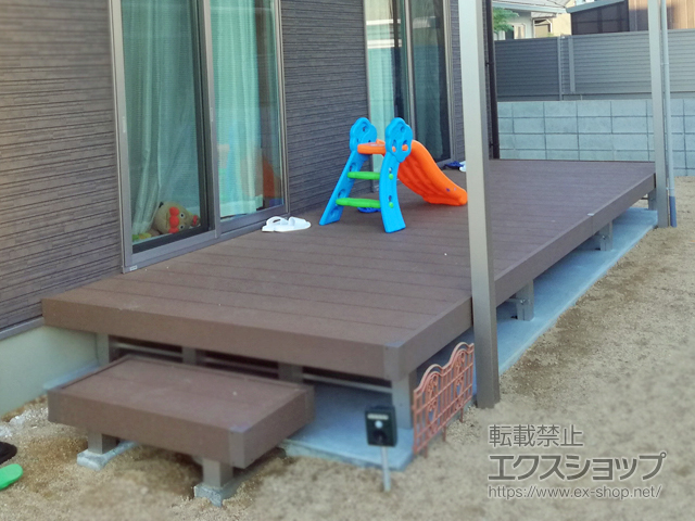 山口県下関市ののウッドデッキ リウッドデッキ 200 施工例