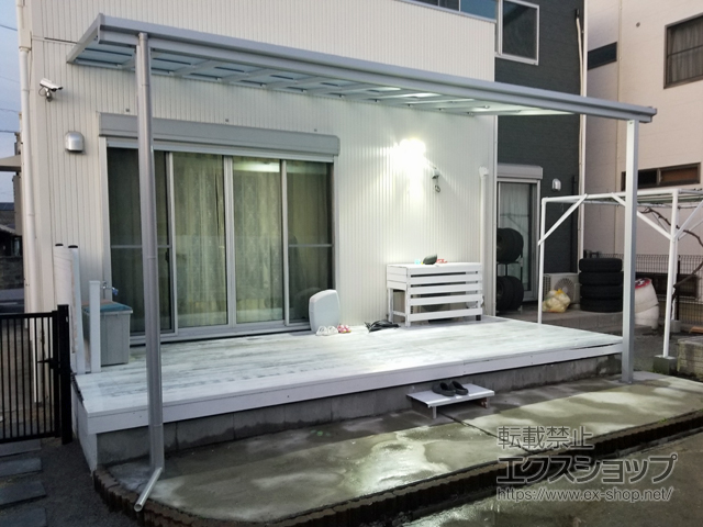 愛知県一宮市ののテラス屋根 ソラリア F型 テラスタイプ 単体 積雪〜20cm対応 施工例