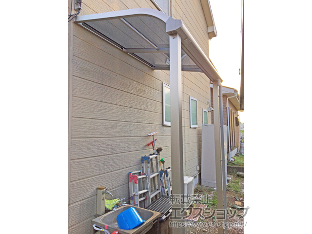 静岡県田方郡函南町ののテラス屋根 プレシオステラスII R型 テラスタイプ 単体 積雪〜20cm対応 施工例