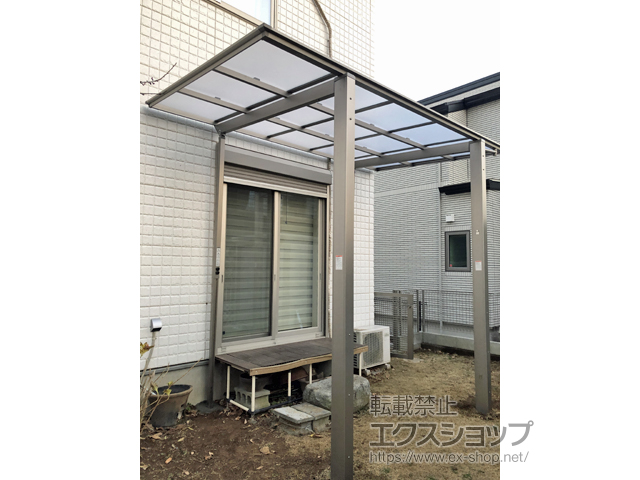 東京都八王子市ののテラス屋根 フーゴF 独立テラスタイプ 単体 積雪〜20cm対応 施工例