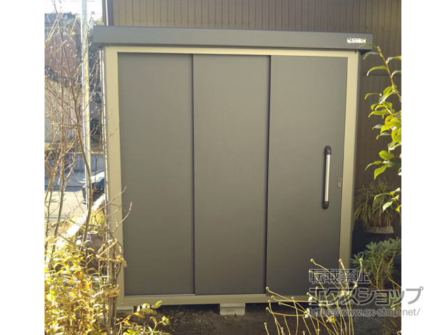 富山県射水市のの物置・屋外倉庫 エスケーエイト SK8-70 一般型 1800×1200×1940 SK8-70-GK 施工例