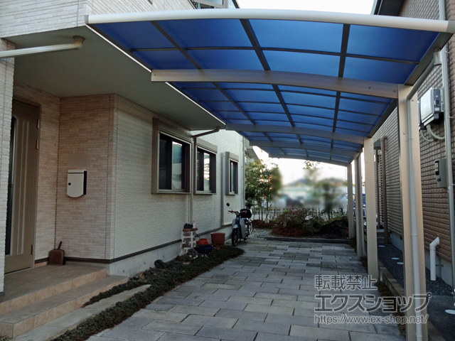 静岡県富士市ののカーポート レイナポートグラン 縦連棟　積雪〜20cm対応 施工例