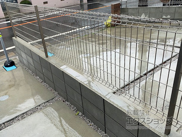 埼玉県さいたま市ののフェンス・柵 ハイグリッドフェンスN8型 フリーポールタイプ 施工例