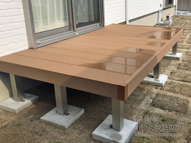 福岡県北九州市ののウッドデッキ マージウッドデッキ 施工例