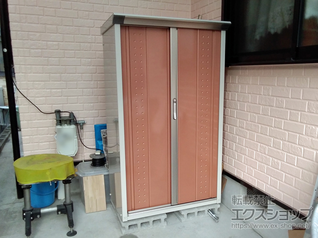 大阪府枚方市のの物置・屋外倉庫 グランプレステージジャンプ 920×530×1600（GP-95B-T） GP-95B-T-TR 施工例