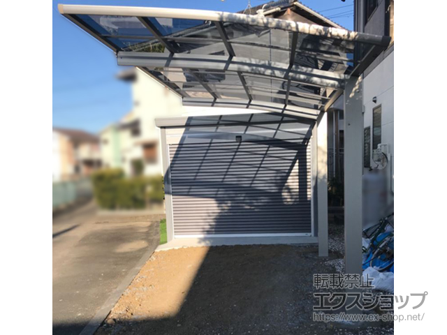 静岡県島田市ののカーポート プレシオスポート 積雪〜20cm対応 施工例