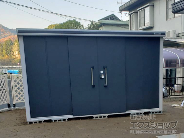 広島県福山市のの物置・屋外倉庫 エルモ 一般型 3620×2570×2116（LMD-3625） LMD-3625-SM 施工例