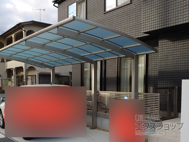 兵庫県神戸市ののカーポート レイナポートグラン 延長　積雪〜20cm対応 施工例