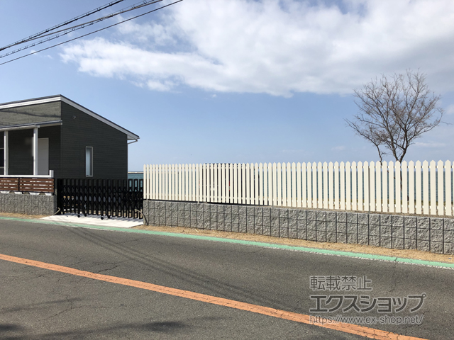 兵庫県淡路市ののフェンス・柵 テネシーフェンス N1型 自由支柱 施工例