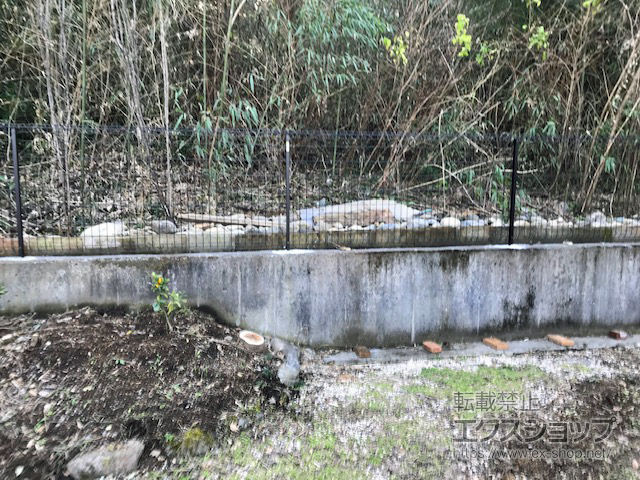 東京都青梅市ののフェンス・柵 イーネットフェンス1F型 自由柱タイプ 施工例