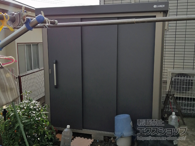 静岡県三島市のの物置・屋外倉庫 エスケーエイト SK8-70 一般型 1800×1200×1940 SK8-70-GK 施工例