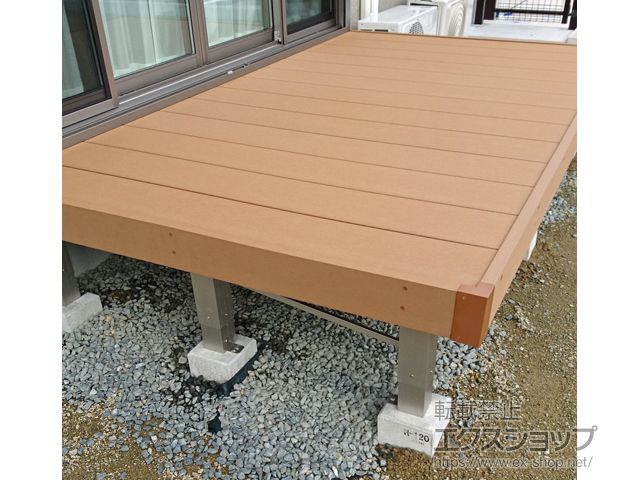 長崎県西彼杵郡時津町ののウッドデッキ マージウッドデッキ 施工例