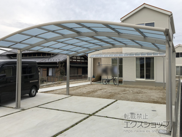 岐阜県恵那市ののカーポート レイナツインポートグラン　積雪〜20cm対応 施工例
