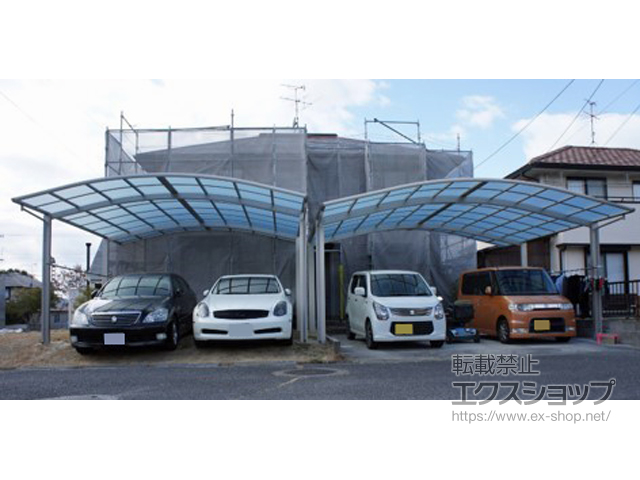 岡山県赤磐市ののカーポート レイナツインポートグラン　積雪〜20cm対応 施工例