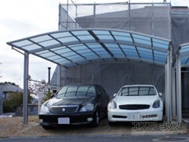 岡山県赤磐市ののカーポート レイナツインポートグラン　積雪〜20cm対応 施工例