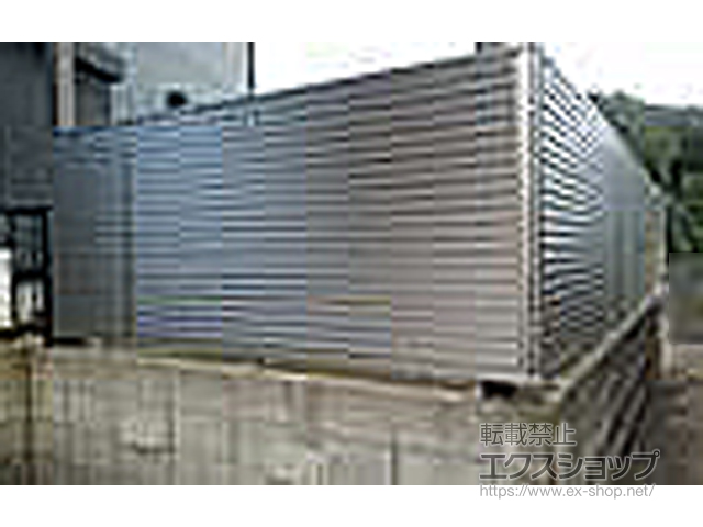 福岡県那珂川市ののフェンス・柵 シンプレオフェンス13型 ルーバー 自由柱施工 施工例