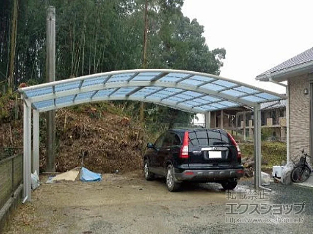 熊本県熊本市のYKKAPのカーポート レイナツインポートグラン　積雪～20cm対応 施工例