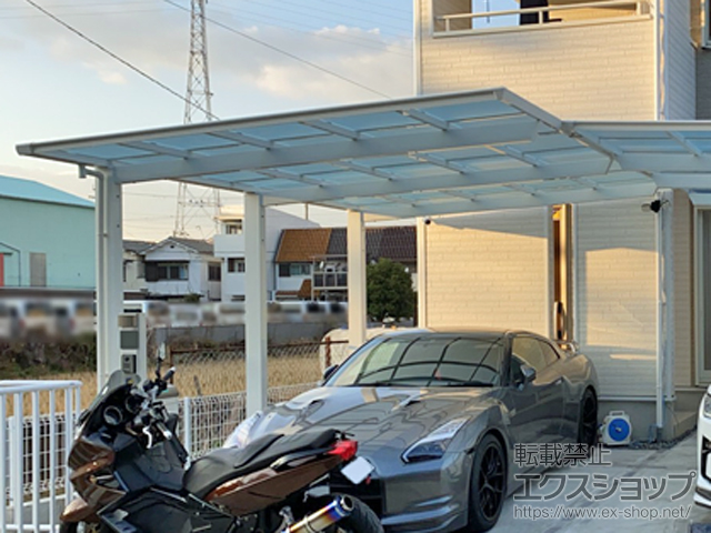 兵庫県尼崎市ののカーポート セルフィ 積雪〜20cm対応 施工例