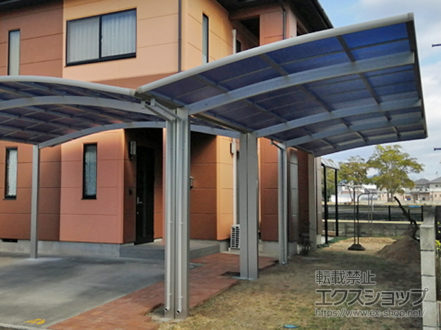 香川県善通寺市ののカーポート レイナポートグラン 縦連棟　積雪〜20cm対応 施工例